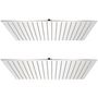 Voir la diapositive 1 : VIDAXL Pomme de douche plongeante 2 pcs Acier inoxydable 50x50 cm