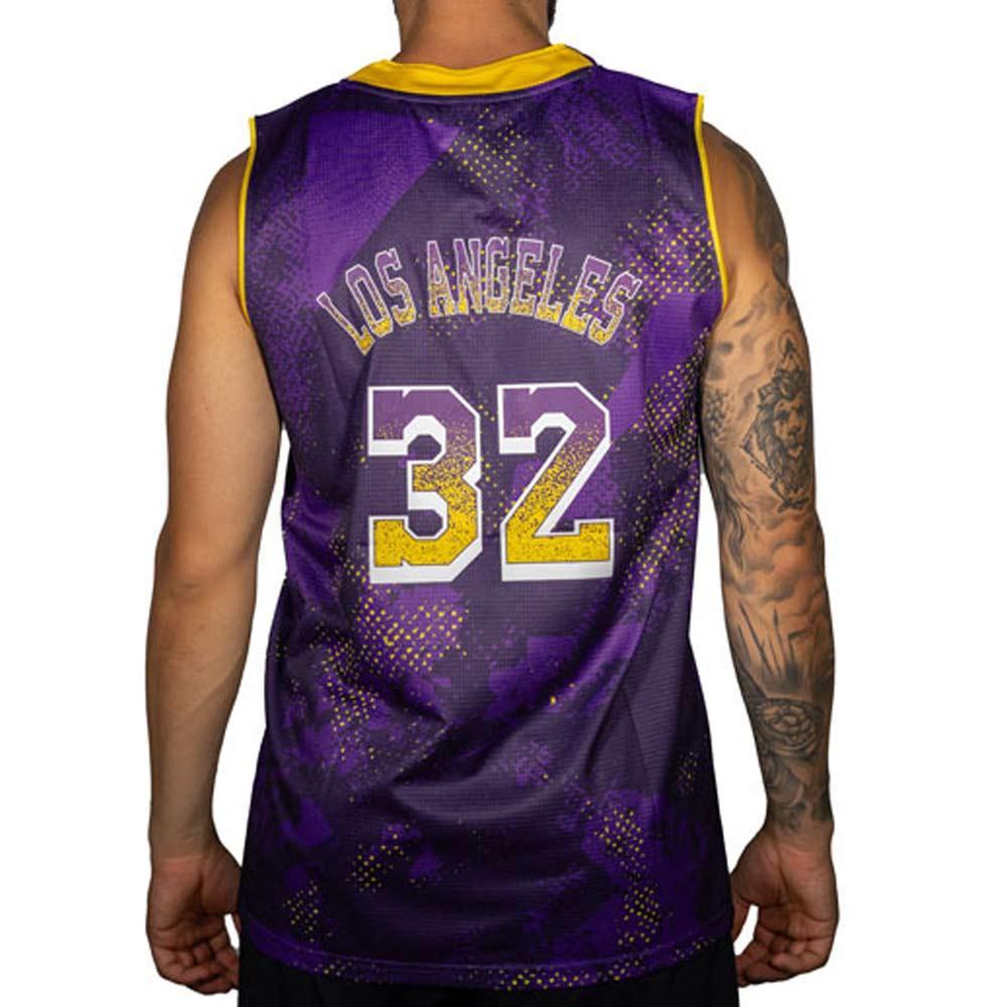 Voir la diapositive 2 : SPORTZONE Los Angeles 32 Maillot de basket Violet Homme Sport Zone