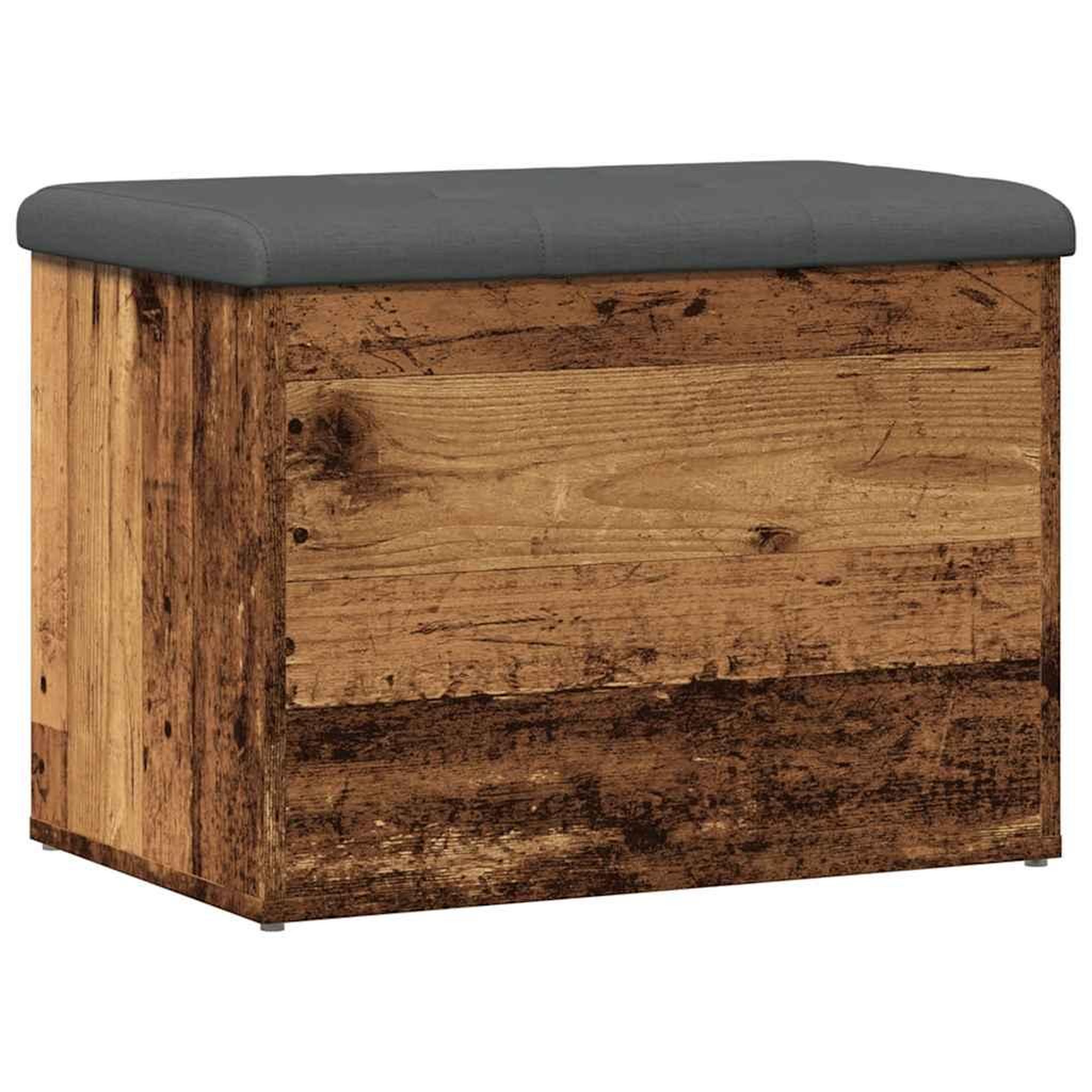 Voir la diapositive 2 : VIDAXL Banc de rangement vieux bois 62x42x45 cm bois d'ingenierie