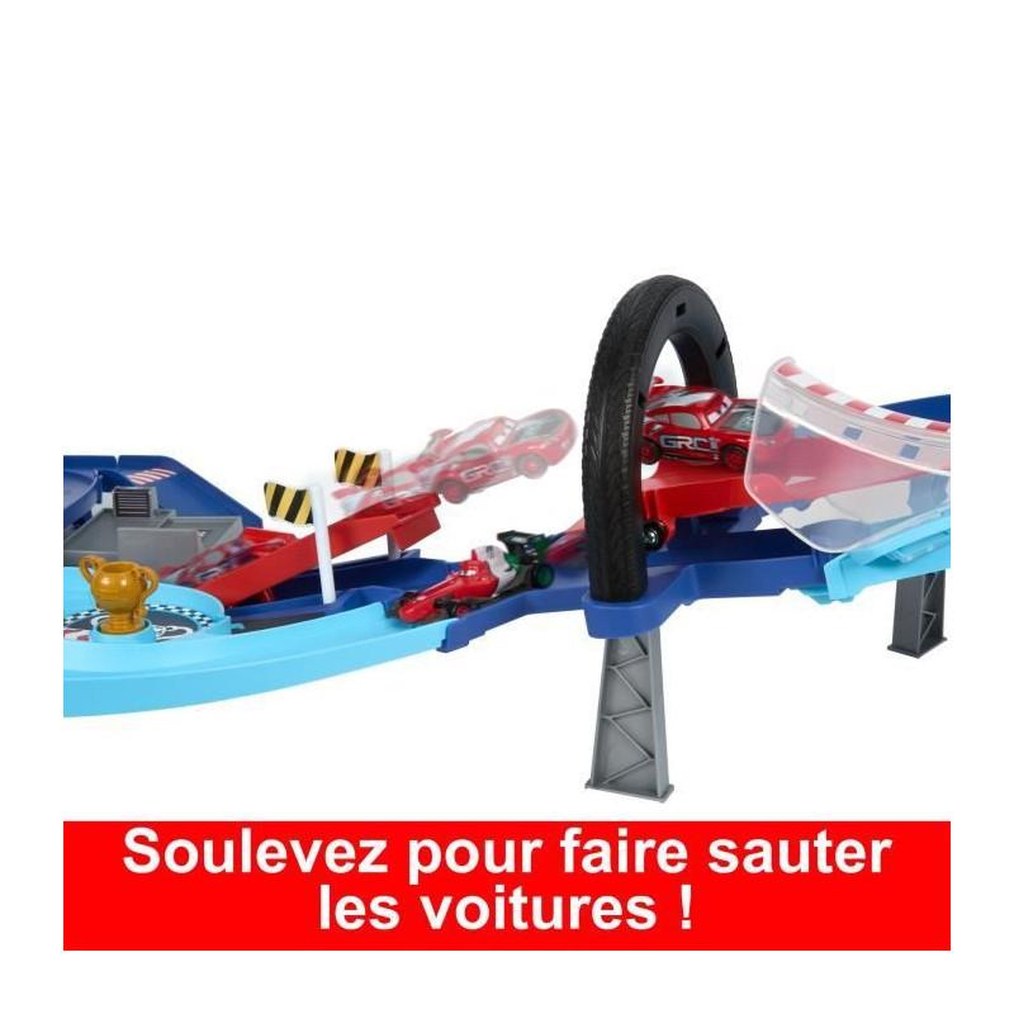 Voir la diapositive 4 : MATTEL Circuit de saut Mattel multicolore