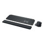 Voir la diapositive 1 : Logitech Combo clavier et souris Logitech MX Keys pour entreprise - sans fil, Bluetooth, QWERTZ, graphite