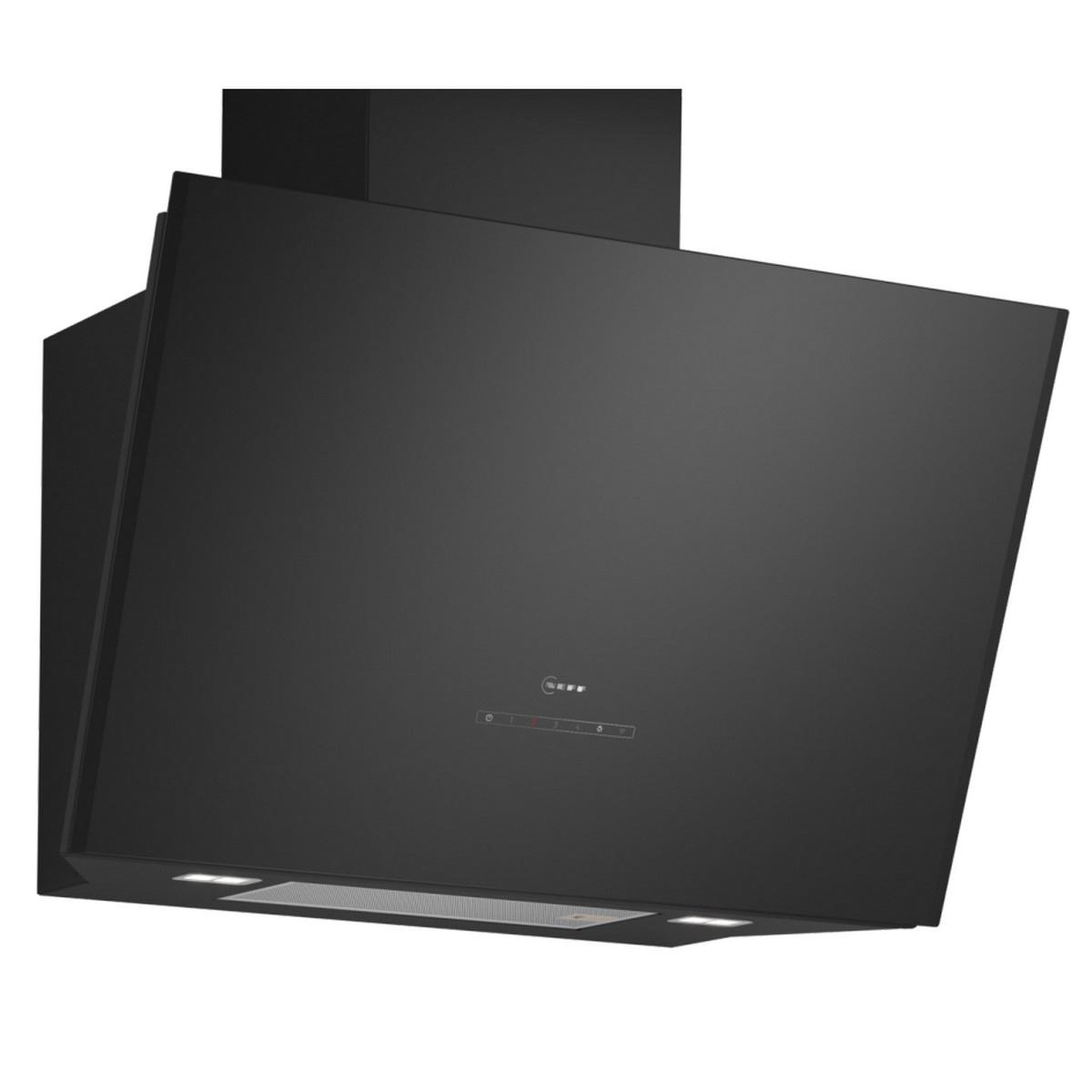Neff Hotte décorative inclinée 80cm 432m3/h noir - d88ian2s0