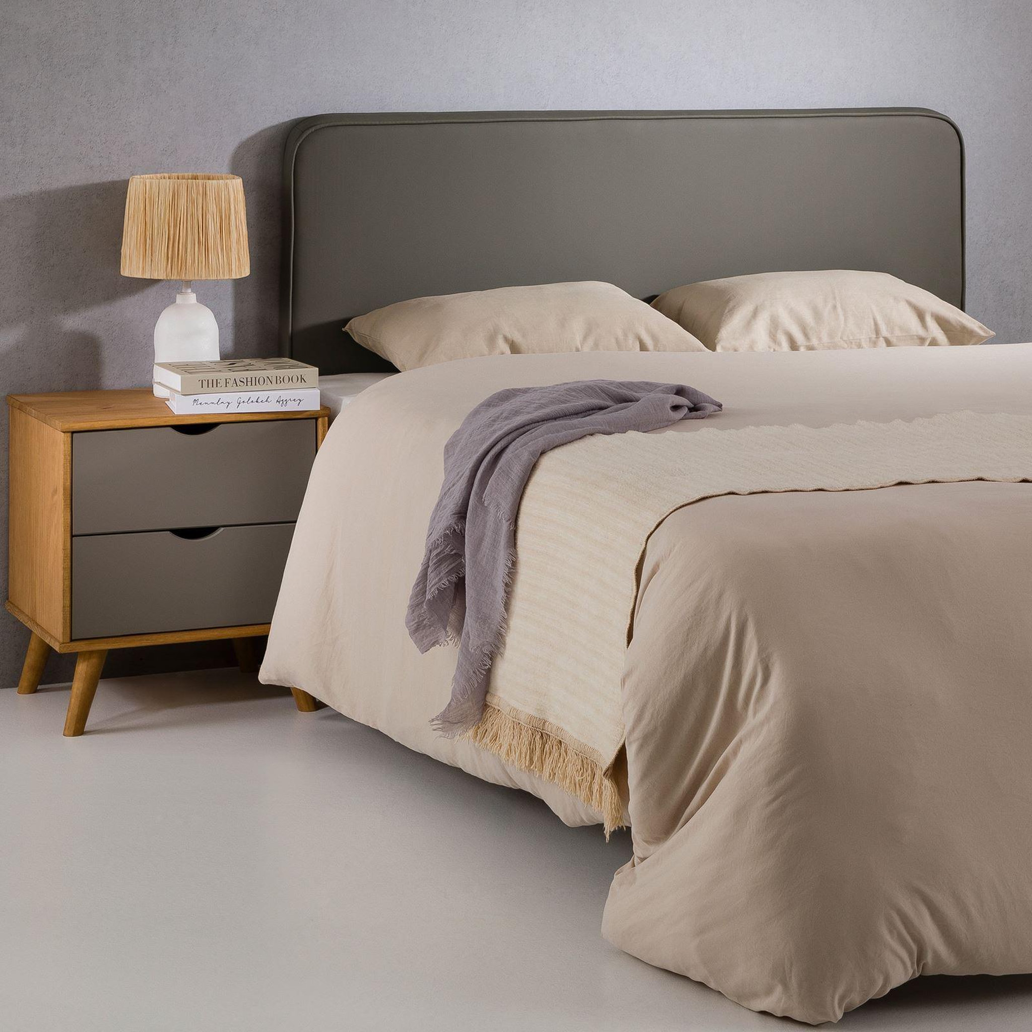 Voir la diapositive 2 : IDIMEX Tête de lit NAOFE 120 avec fixation murale