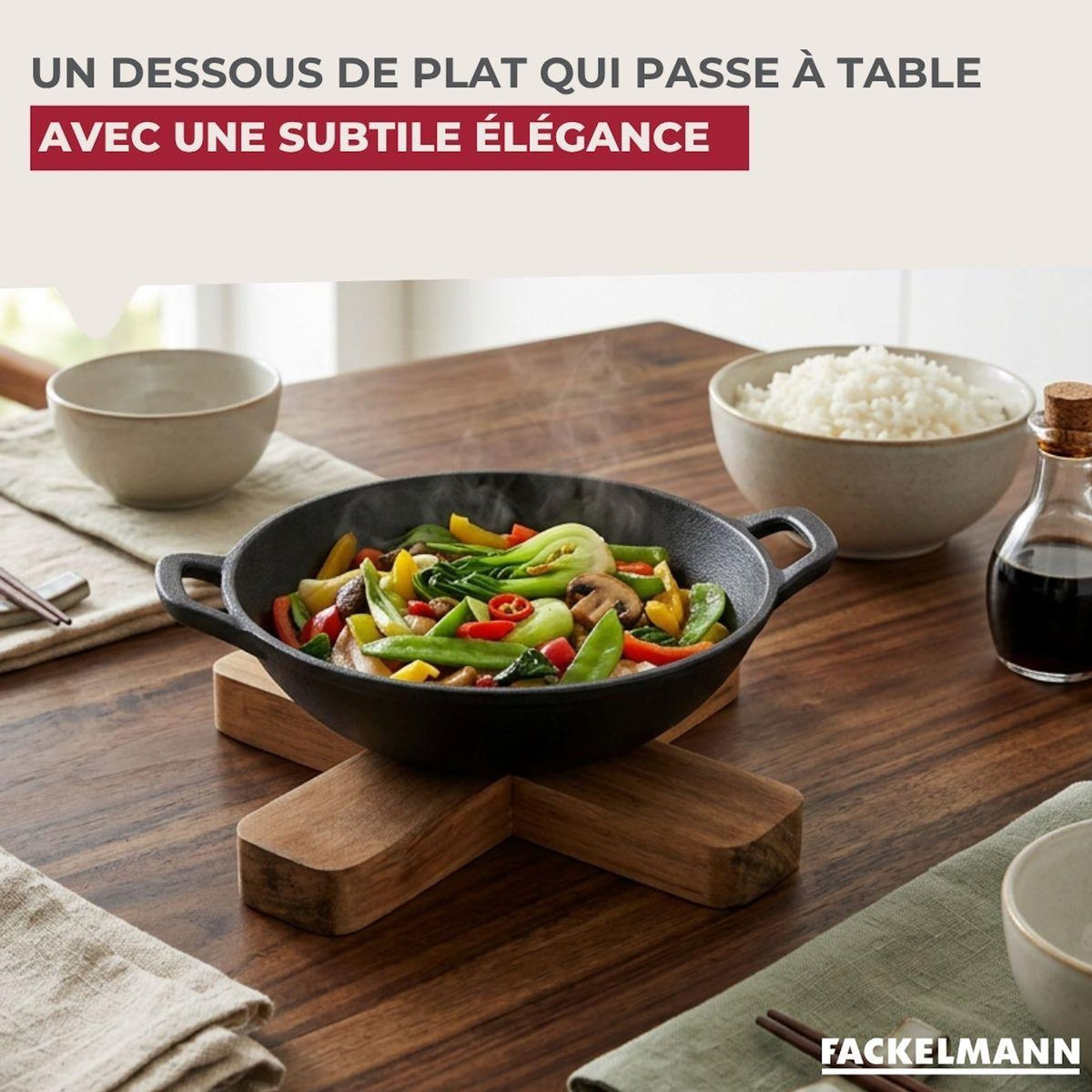 Fackelmann Dessous de Plat 18 cm Fackelmann Acacia