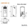 Voir la diapositive 5 : Supra Poêle à granulés de bois 11.9kw blanc - orphee 12 blanc