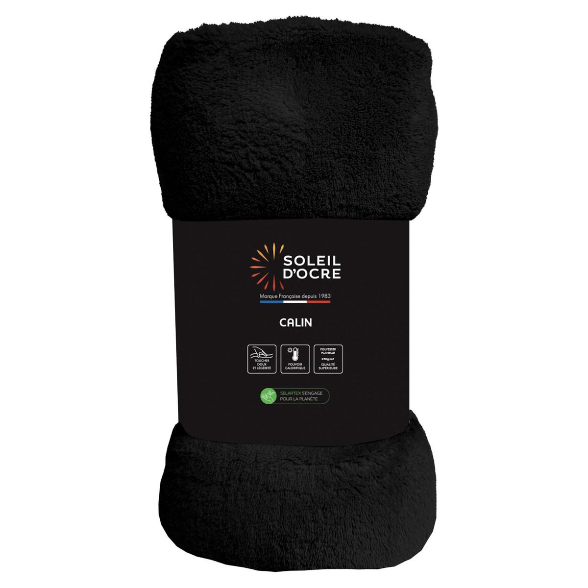 SOLEIL D'OCRE Couverture, Plaid en flanelle CALIN par Soleil d'Ocre