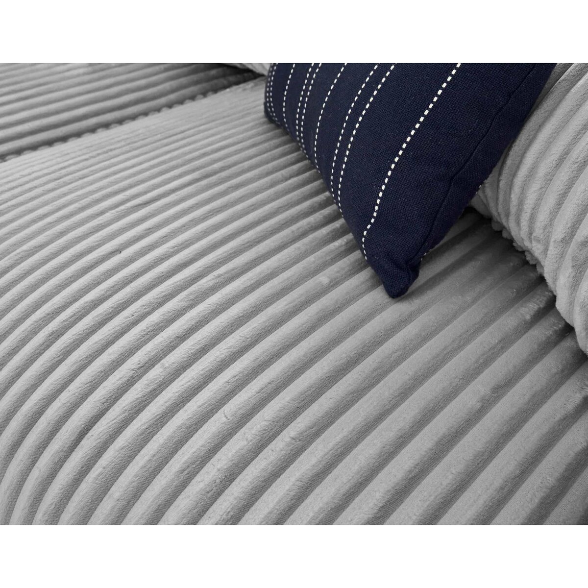 LISA DESIGN Garance - canapé d'angle réversible - 4 places - en velours côtelé grosses côtes