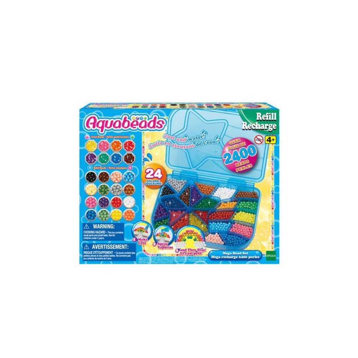 Aquabeads Kit créatif Aquabeads La méga recharge 2400 perles