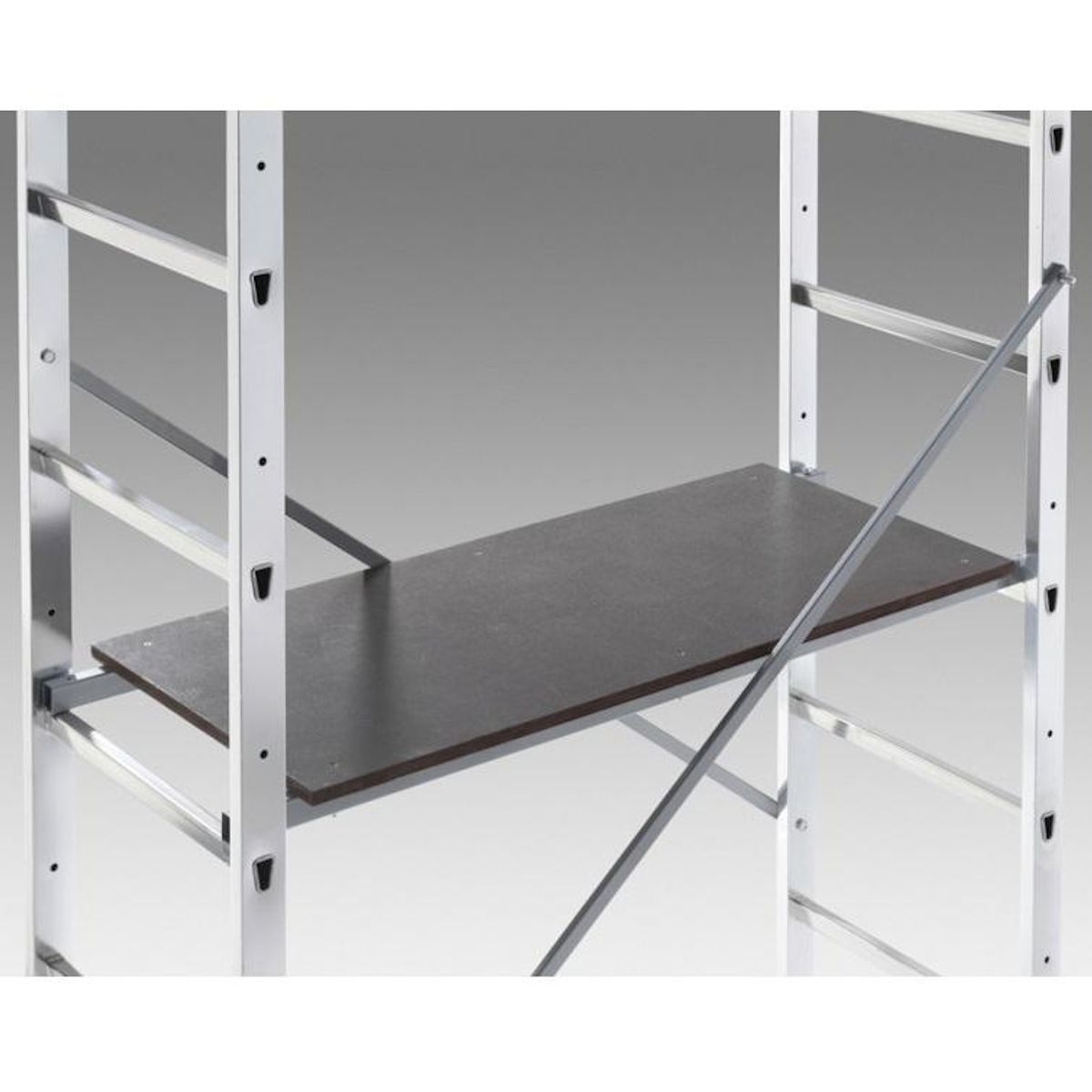 HAILO Echafaudage roulant d'escalier 3m en aluminium - HOBBYSTEP H3