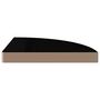 Voir la diapositive 5 : VIDAXL Etageres d'angle flottantes 2pcs noir brillant 35x35x3,8 cm MDF