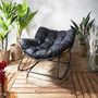 Voir la diapositive 6 : The Home Deco Factory Fauteuil à bascule rembourré Asgar