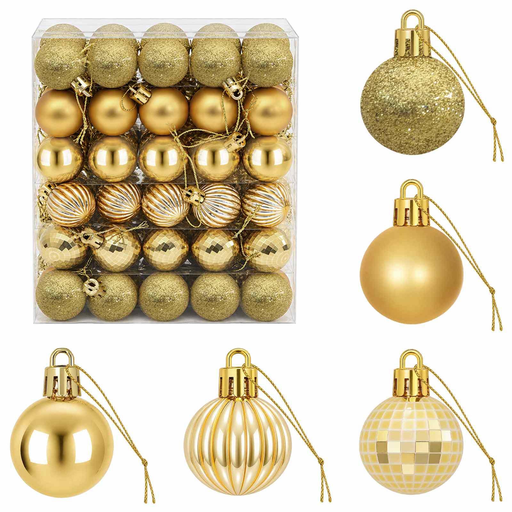 VIDAXL Ensemble de boules de Noël 150 pc Dore Diam. 3 cm Polystyrene