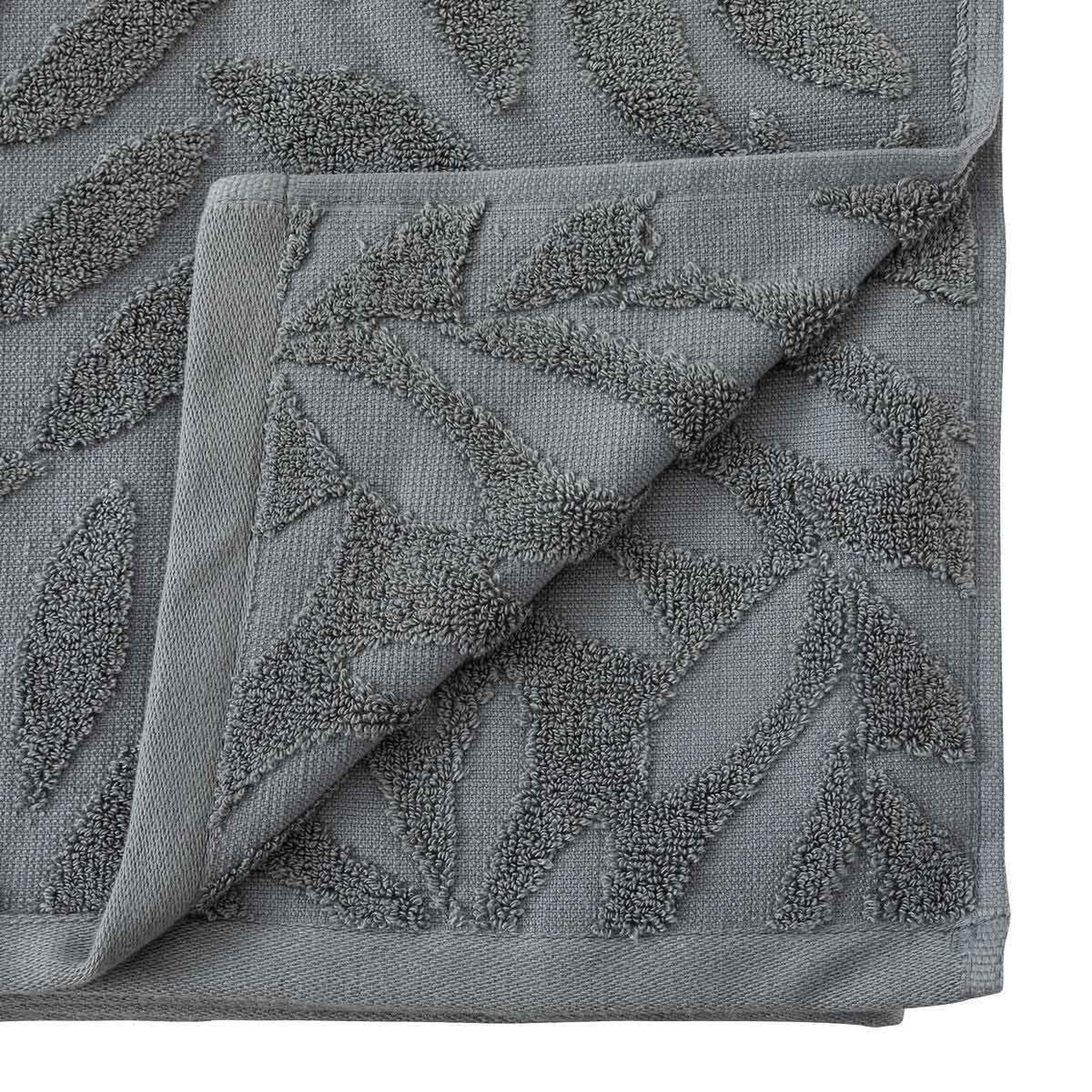 Voir la diapositive 2 : ATMOSPHERA Drap de bain  tencel  100x150cm gris foncé