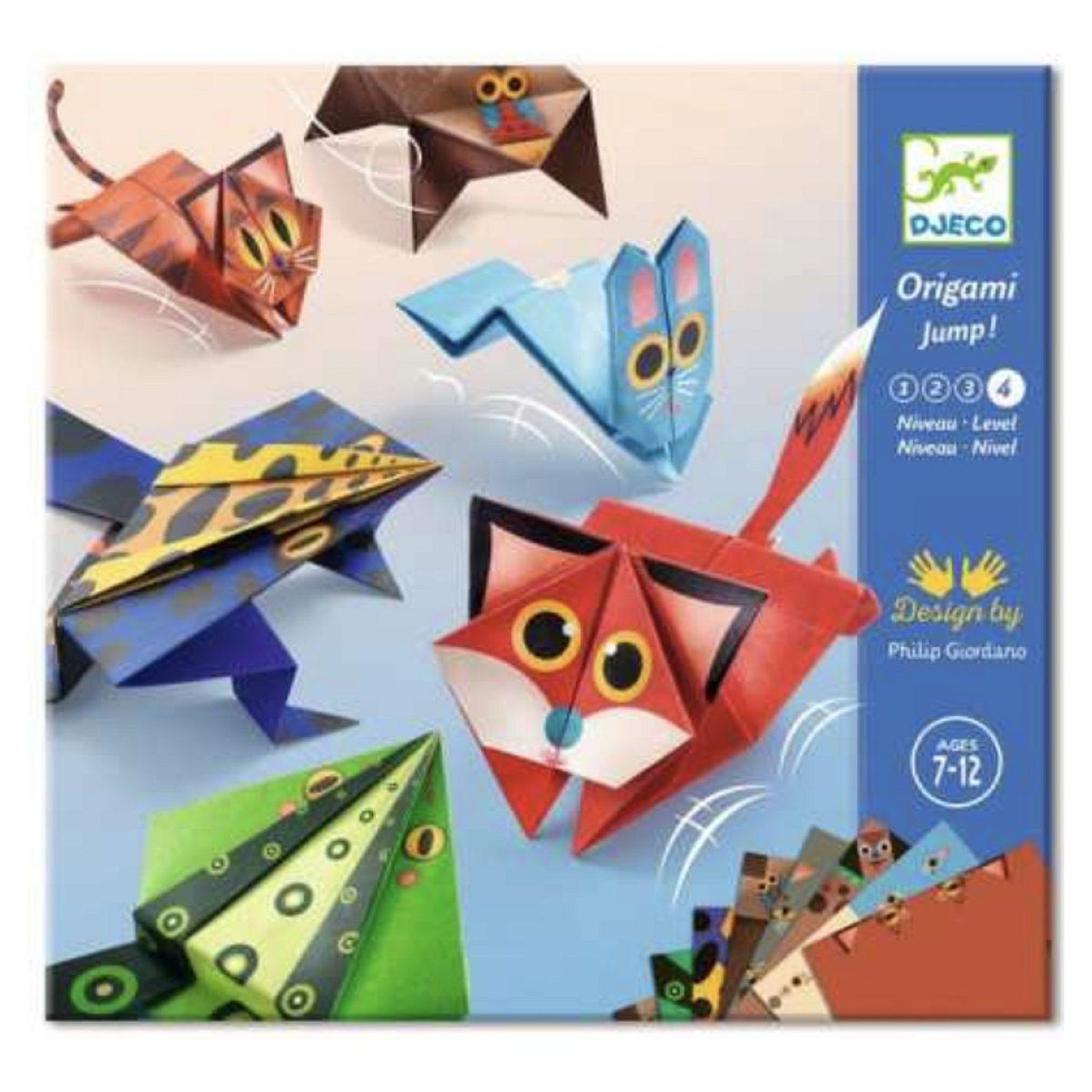 Djeco Origami animaux sauteurs niveau 4 -