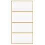 Voir la diapositive 4 : VIDAXL Porte coulissante dore 102,5x205cm verre ESG clair et aluminium