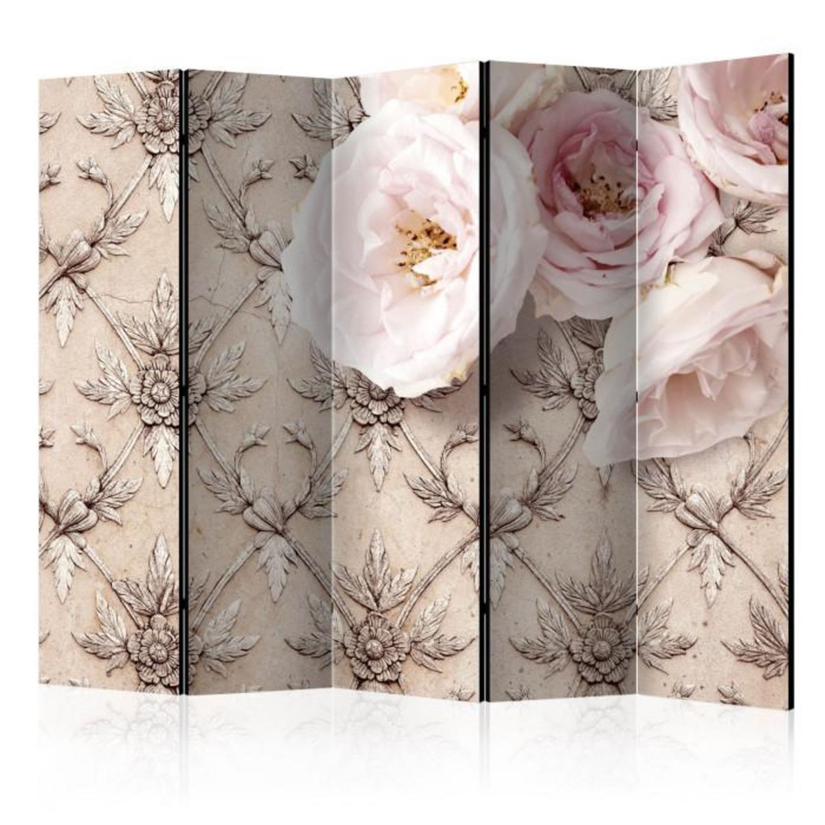 Paris Prix Paravent 5 Volets  Romantic Beige  172x225cm