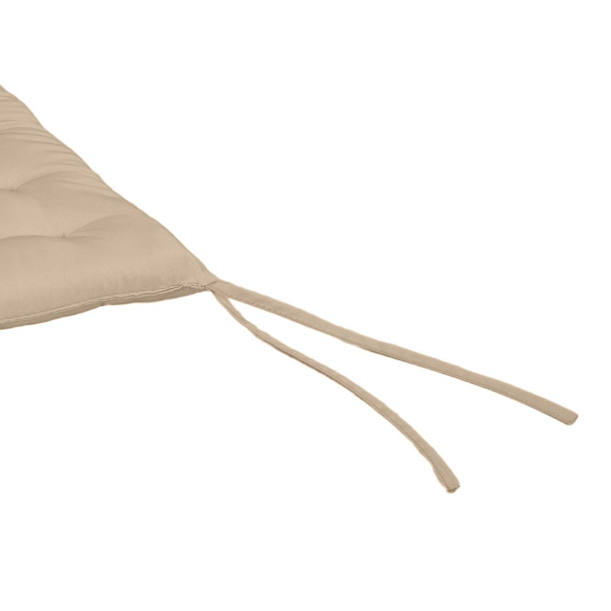 OUTSUNNY Lot de 6 coussins de chaises de jardin avec attaches kaki