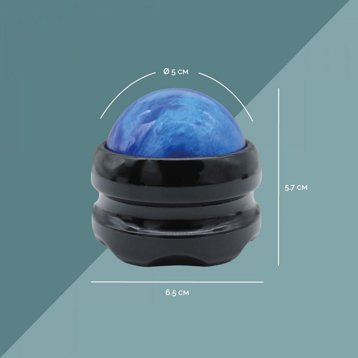 VIVEZEN Boule de massage roll on avec rotation à 360°