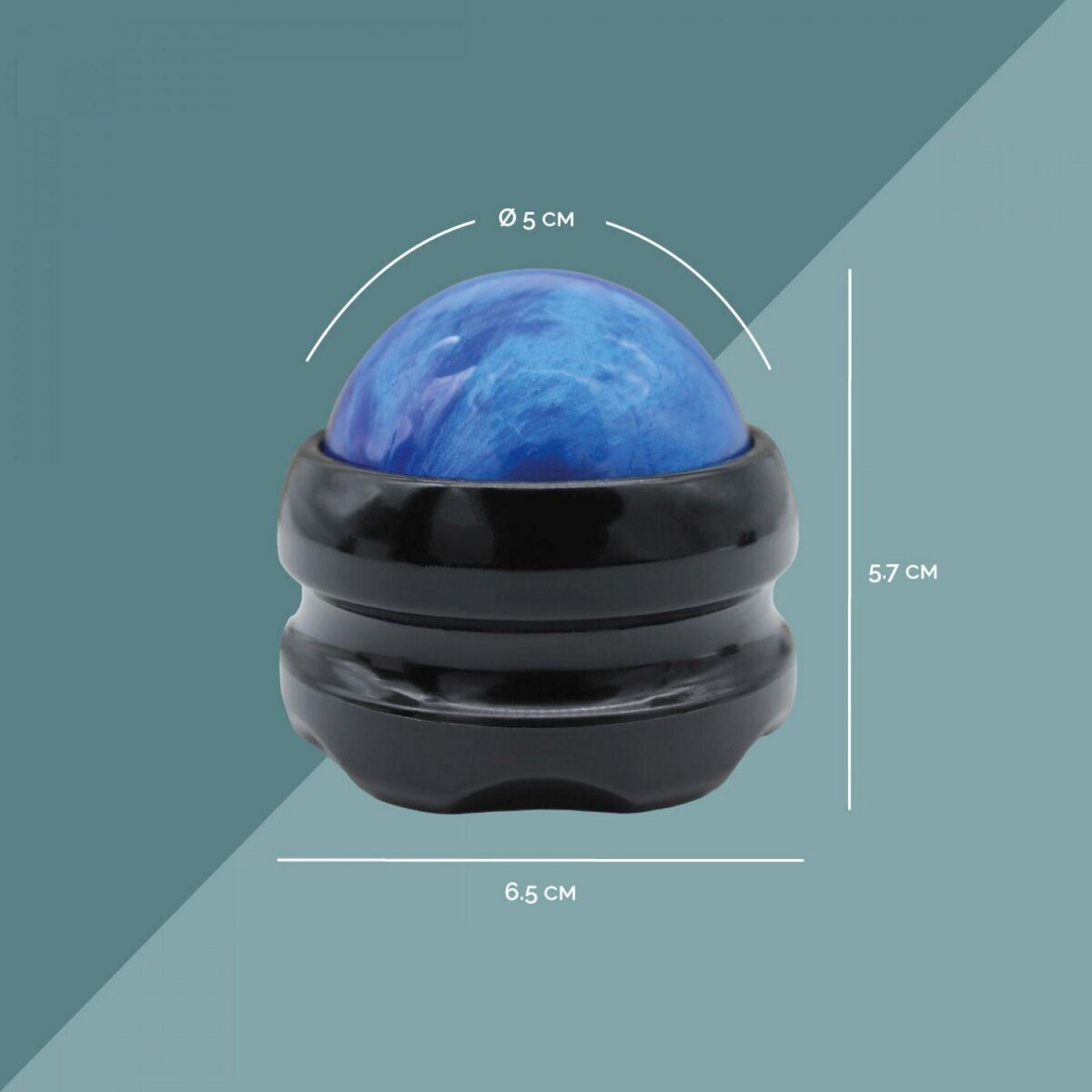 VIVEZEN Boule de massage roll on avec rotation à 360°