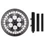 Voir la diapositive 5 : VIDAXL Base de parasol noir et blanc rond 12 kg