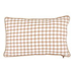 ATMOSPHERA Coussin Déco Imprimé Vichy  Groove  30x50cm Beige