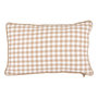 Voir la diapositive 1 : ATMOSPHERA Coussin Déco Imprimé Vichy  Groove  30x50cm Beige