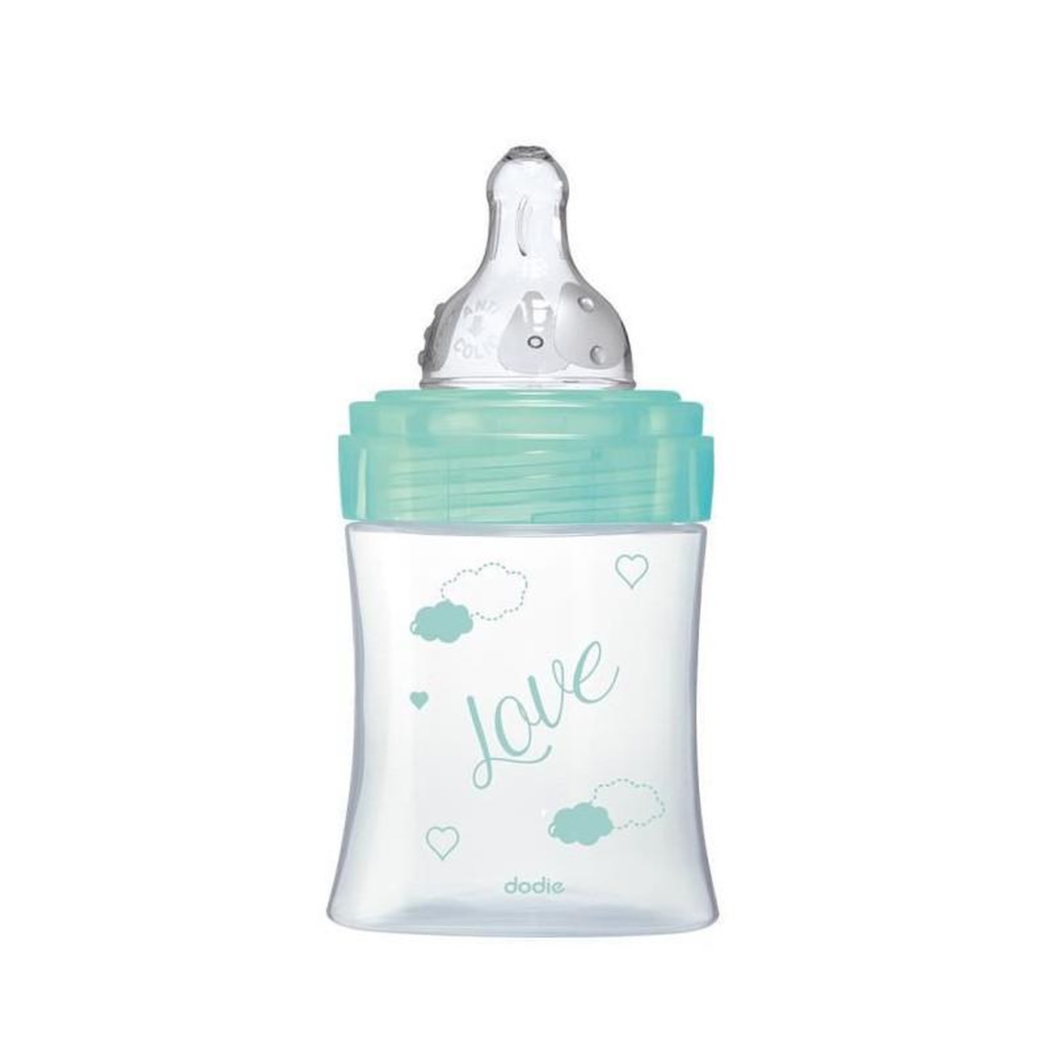 Voir la diapositive 3 : DODIE Dodie - Biberon Initiation+ Verre 150ml Vert Oiseaux