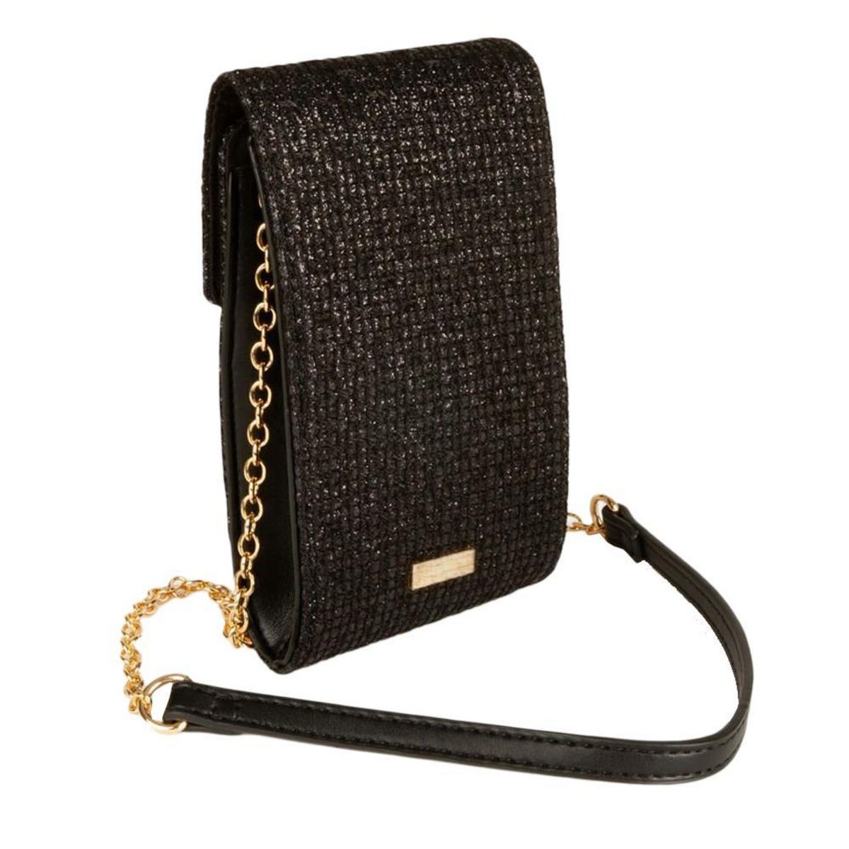 MORGAN Pochette téléphone paillettes noir femme Morgan 232