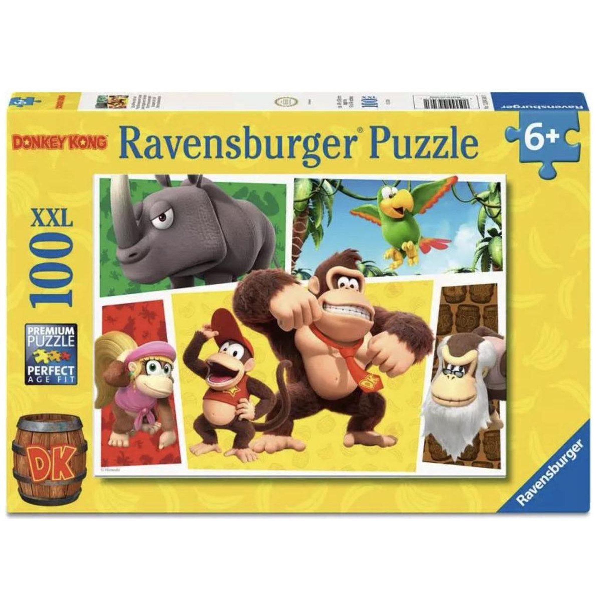 RAVENSBURGER Puzzles enfants 100 xxl pieces - super mario - les singes sont laches