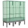 Voir la diapositive 2 : VIDAXL Jardiniere surelevee avec housse aspect rotin 120x40x140 cm