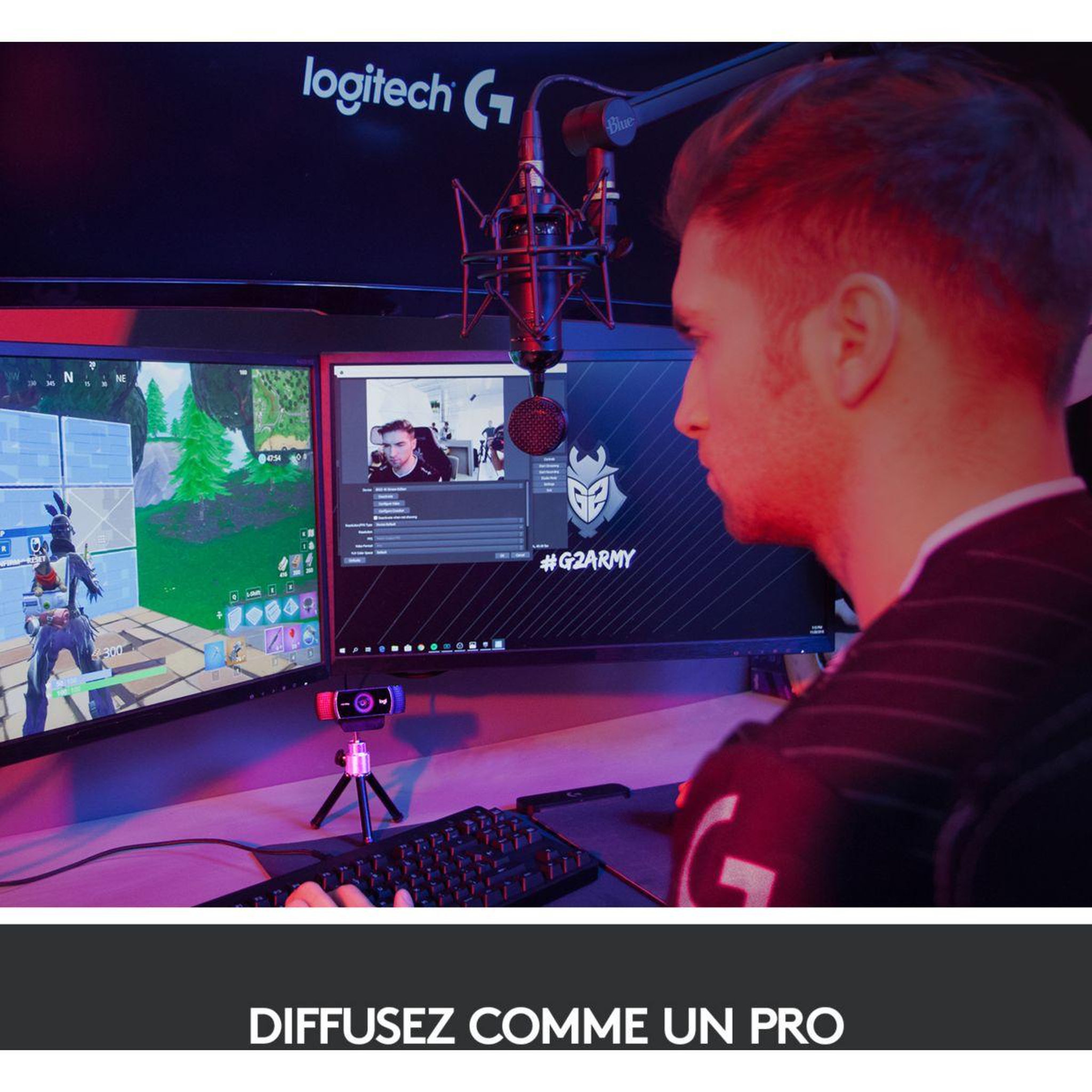 Voir la diapositive 2 : Logitech Webcam c922 pro stream