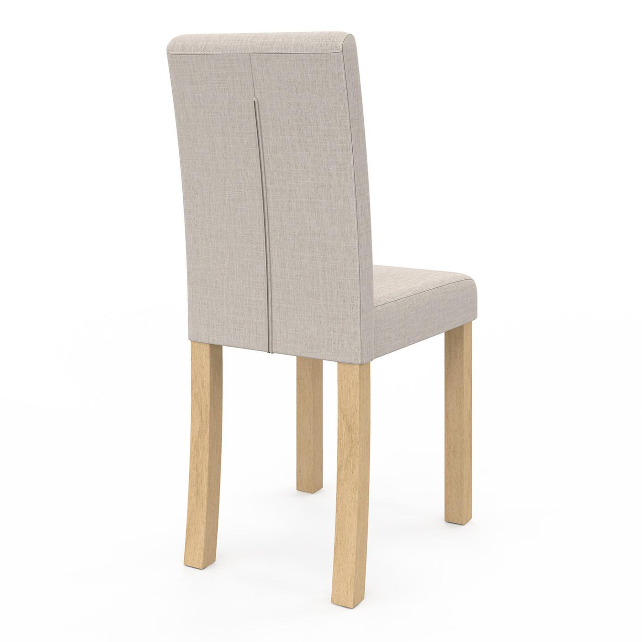 Voir la diapositive 5 : ID MARKET Lot de 4 chaises polga capitonnées beiges pour salle à manger