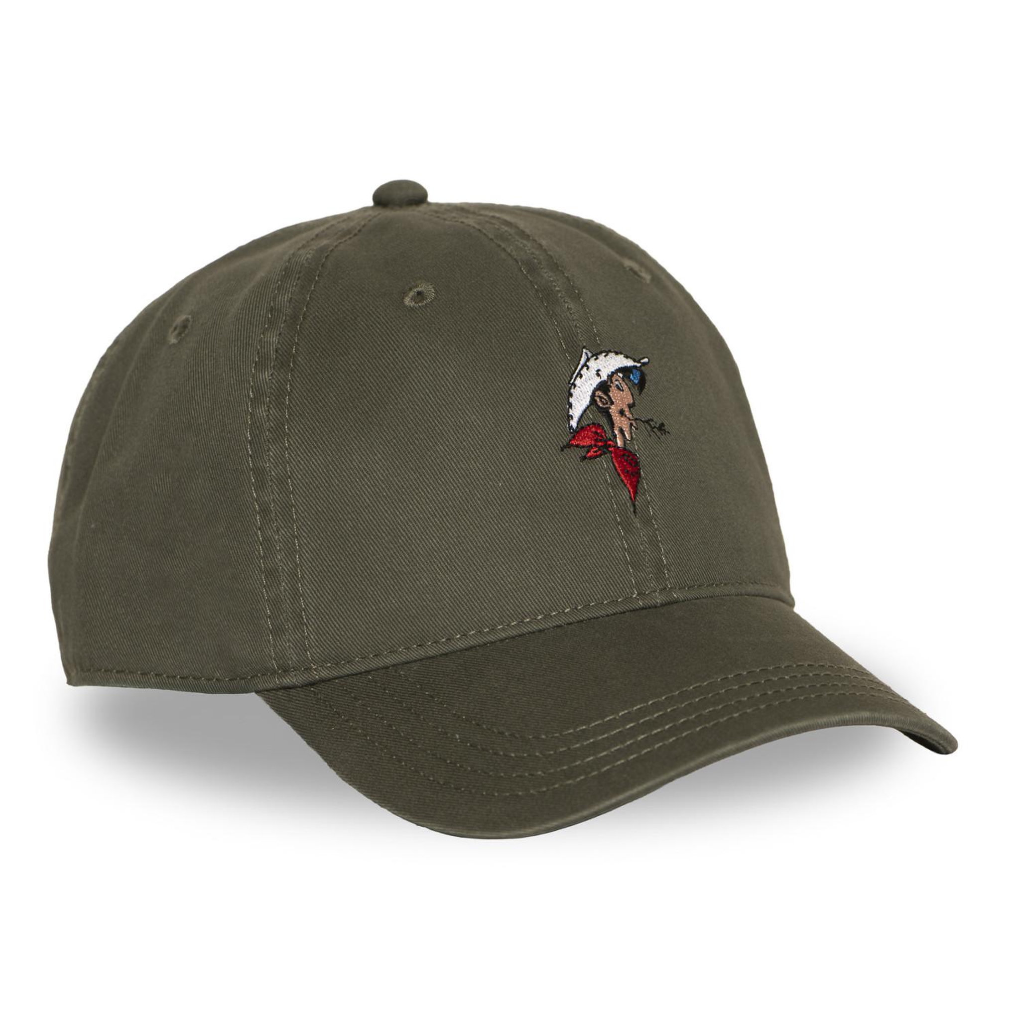 Voir la diapositive 4 : CAPSLAB Casquette dad cap avec broderie lucky luke head lucky