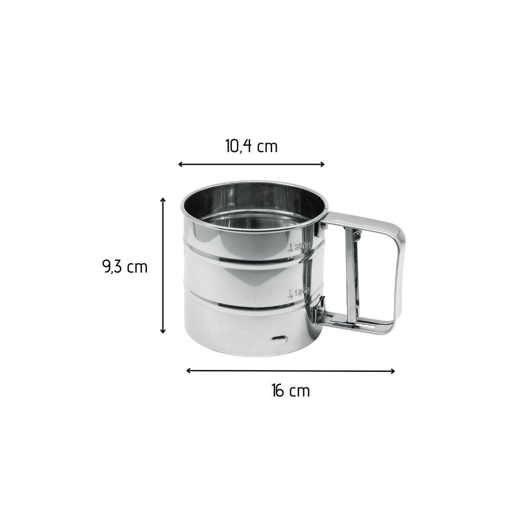 Voir la diapositive 3 : FM PROFESSIONAL Tamis de farine en inox 10 cm fm professional