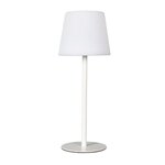 Paris Prix Lampe à Poser Extérieur  Rechargeable  40cm Blanc