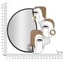 Voir la diapositive 6 : Paris Prix Miroir Mural Design  Picasso  83cm Multicolore