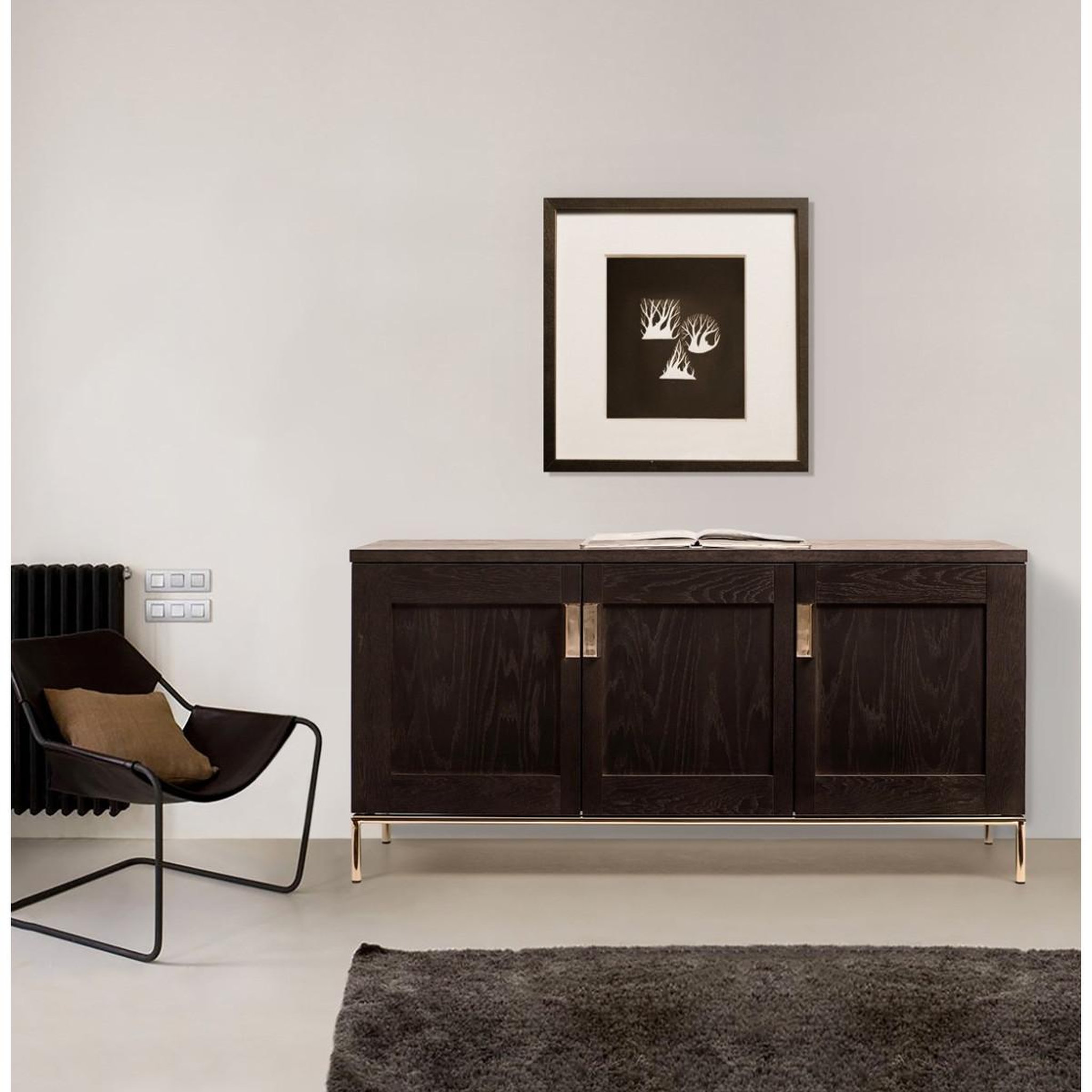Voir la diapositive 5 : Paris Prix Buffet design 3 portes  pimlico  150cm charbon