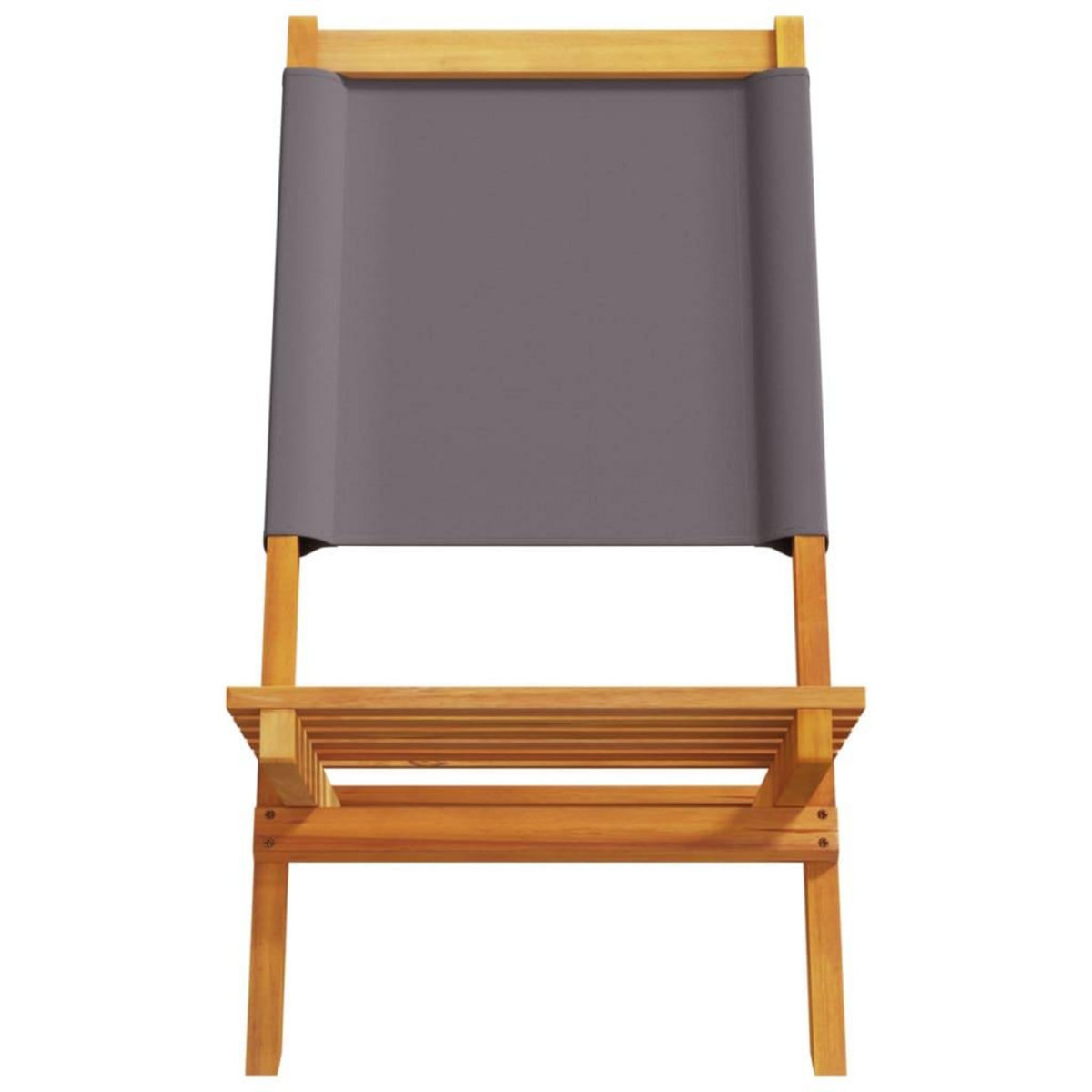VIDAXL Chaises de jardin pliantes lot de 4 tissu et bois massif