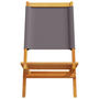 Voir la diapositive 5 : VIDAXL Chaises de jardin pliantes lot de 4 tissu et bois massif