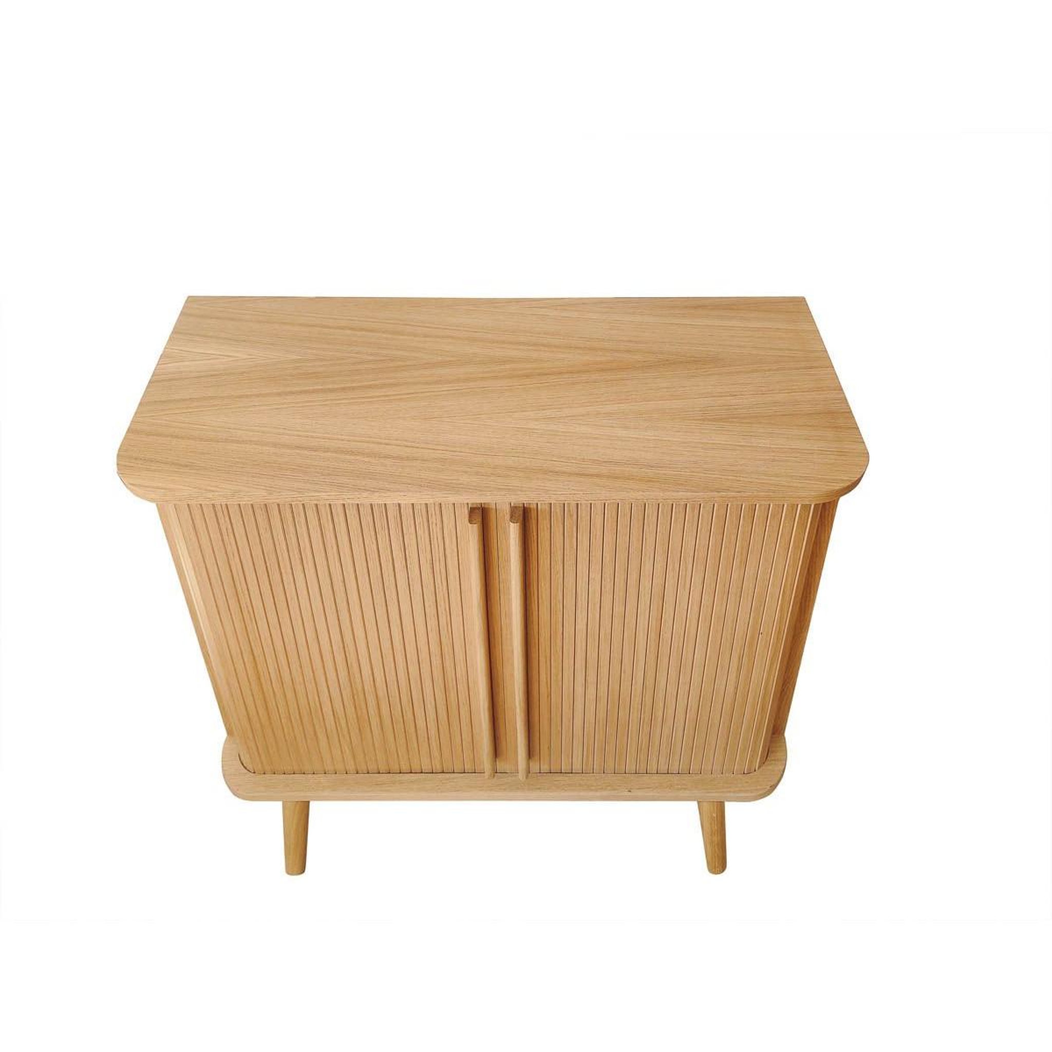 Voir la diapositive 3 : Paris Prix Buffet 2 portes design  rove  95cm chêne