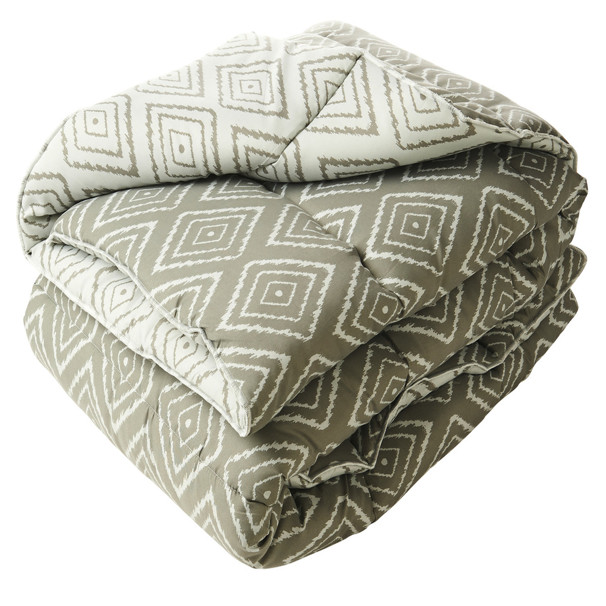 Voir la diapositive 3 : BLANREVE Couette fantaisie double face imprimée en microfibre PATSY