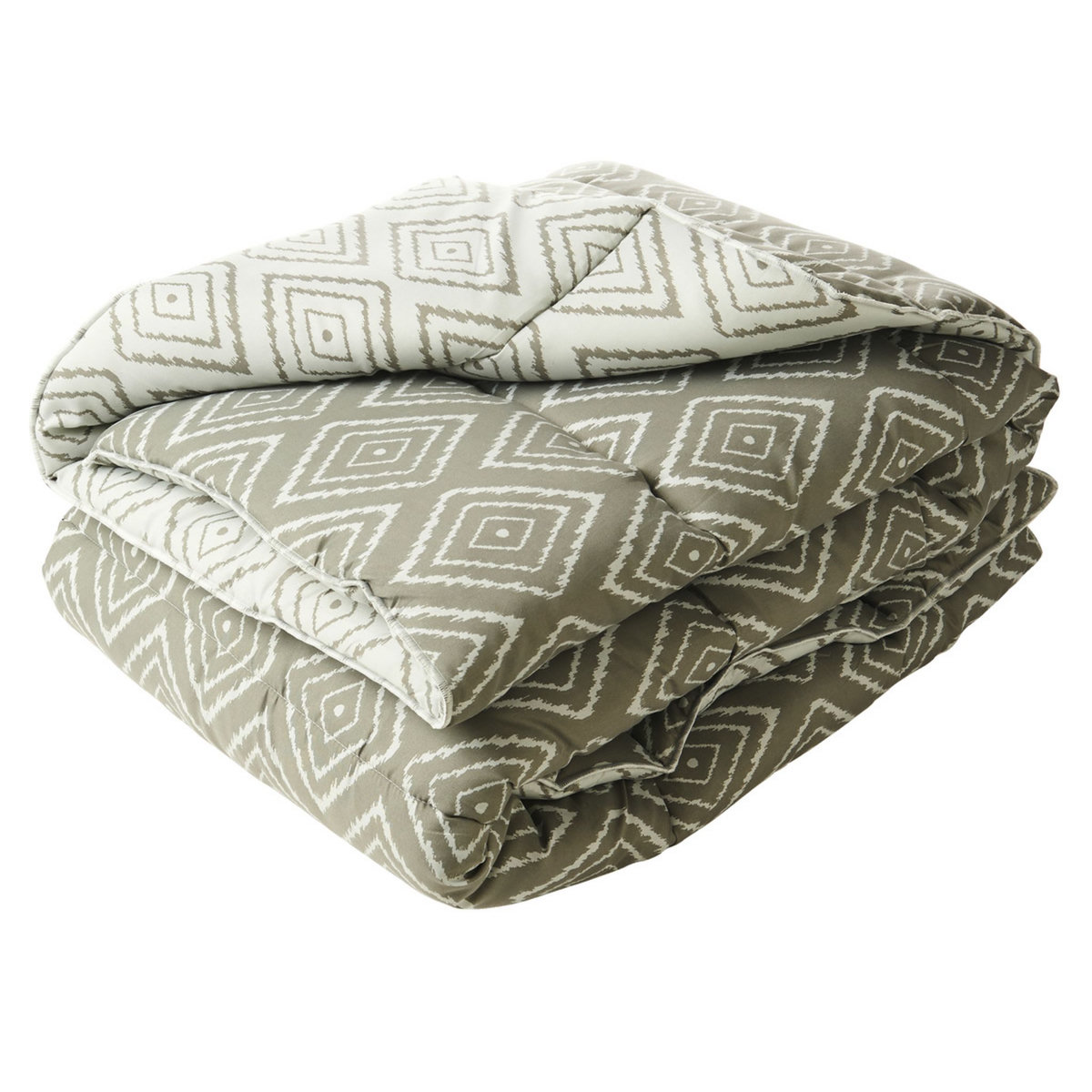 BLANREVE Couette fantaisie double face imprimée en microfibre PATSY