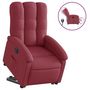 Voir la diapositive 2 : VIDAXL Fauteuil inclinable electrique rouge bordeaux tissu