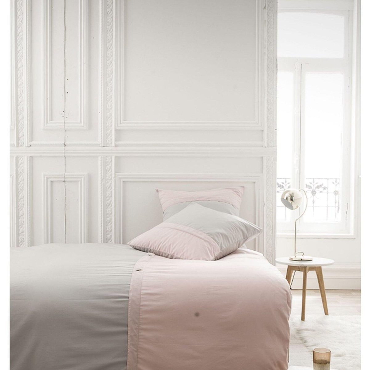 Home collection Parure de housse de couette avec taies percale