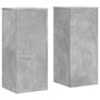 Voir la diapositive 2 : VIDAXL Supports pour plantes 2 pcs gris beton bois d'ingenierie