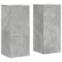 Voir la diapositive 2 : VIDAXL Supports pour plantes 2 pcs gris beton bois d'ingenierie