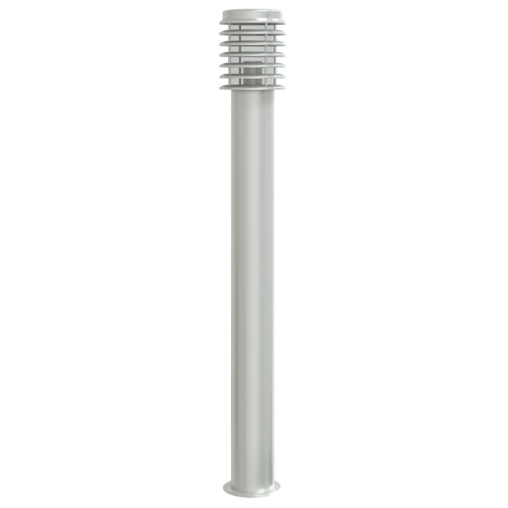Voir la diapositive 2 : VIDAXL Lampadaire d'exterieur argente 110 cm acier inoxydable