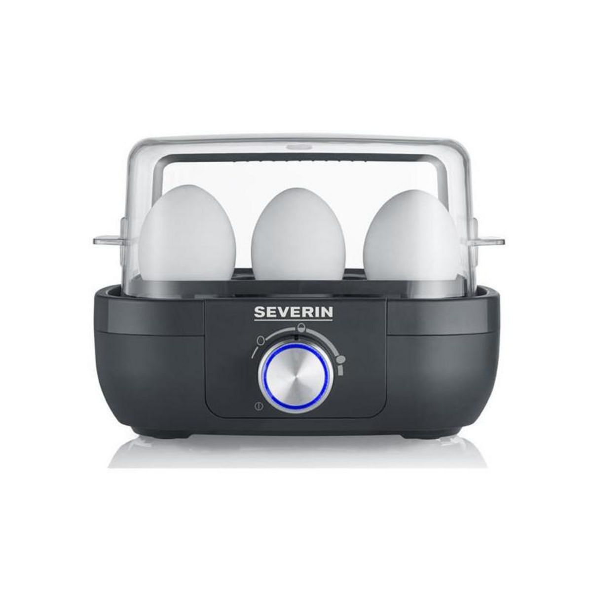 SEVERIN CUISEUR A ŒUFS 1 A 6 ŒUFS 3MODES COUVERCLE NOIR SEVERIN - 3166