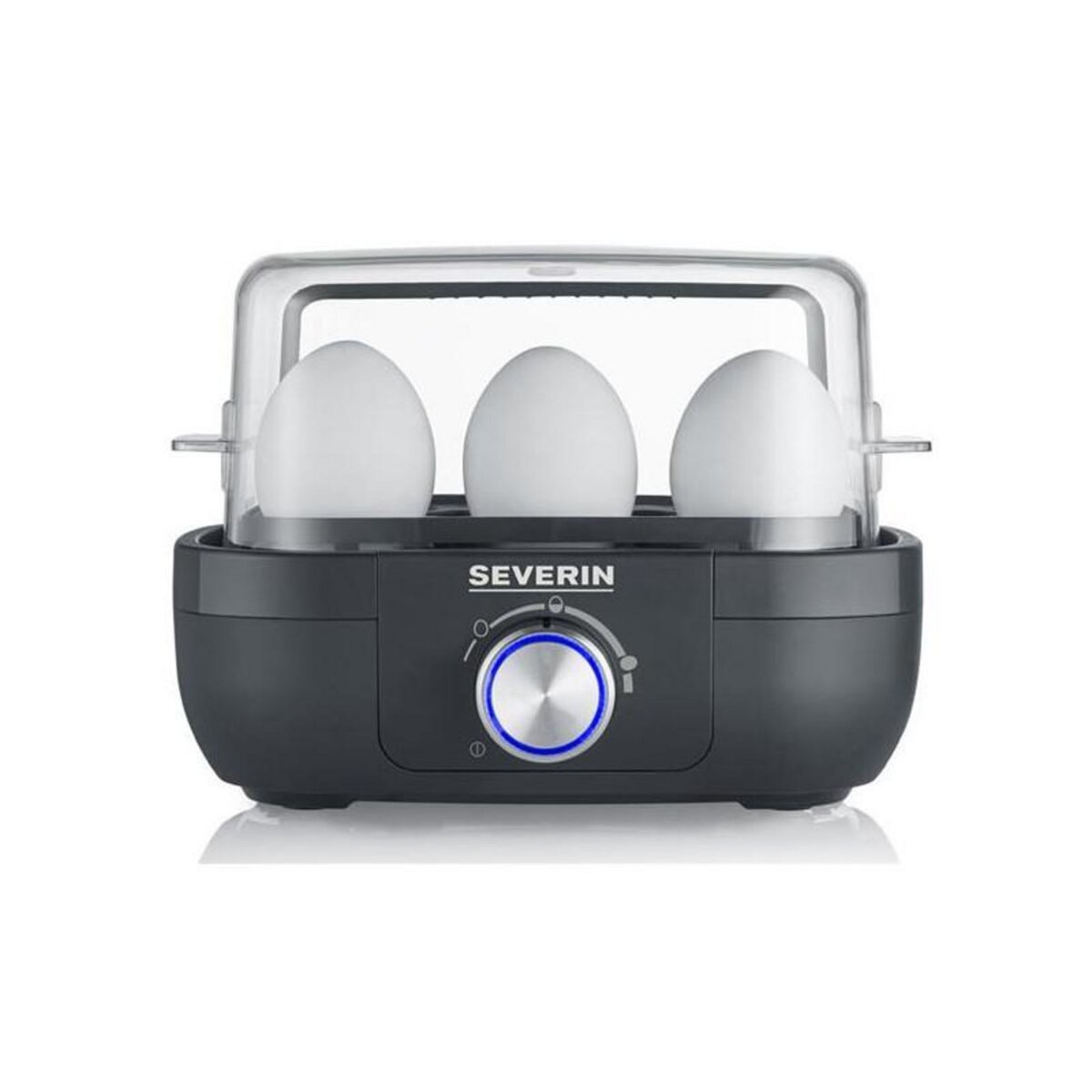 SEVERIN CUISEUR A ŒUFS 1 A 6 ŒUFS 3MODES COUVERCLE NOIR SEVERIN - 3166