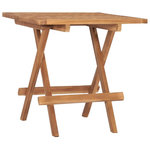 VIDAXL Table pliable de jardin 50x50x50 cm Bois de teck solide